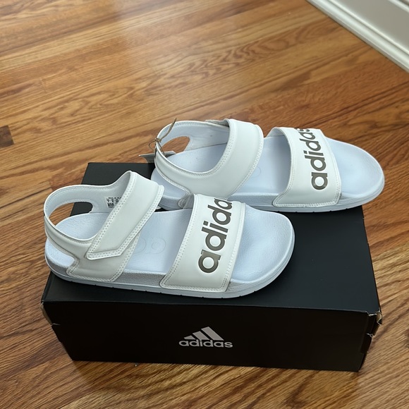 Adidas Sandals White 7 - Picture 3 of 4